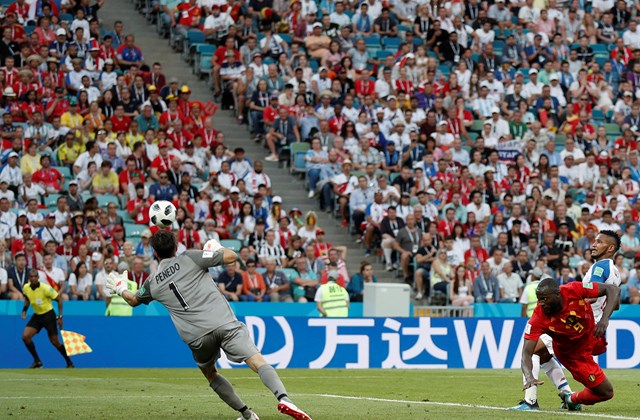 afp.18.06.18. - Belgium–Panama világbajnoki csoportmérkőzés Lukaku gól