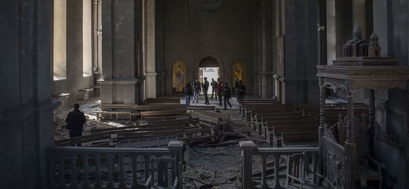 Nagorno-Karabakh: Susa cathedral was severely damaged in the fighting