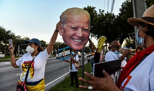 If the vote counting ended now, Biden would be president of the United States