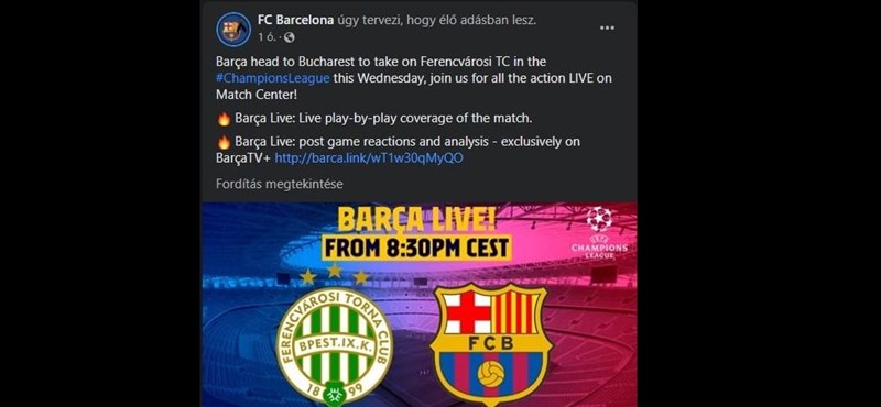 Barcelona shook the slap: posted on Facebook that they were going to Bucharest