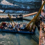 The new Danube bridge in Komárom has been joined with a 7,200-ton steel structure - photos