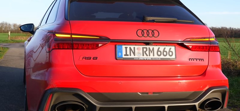 Így gyorsul az 1001 lóerős Audi RS6 kombi ? videó